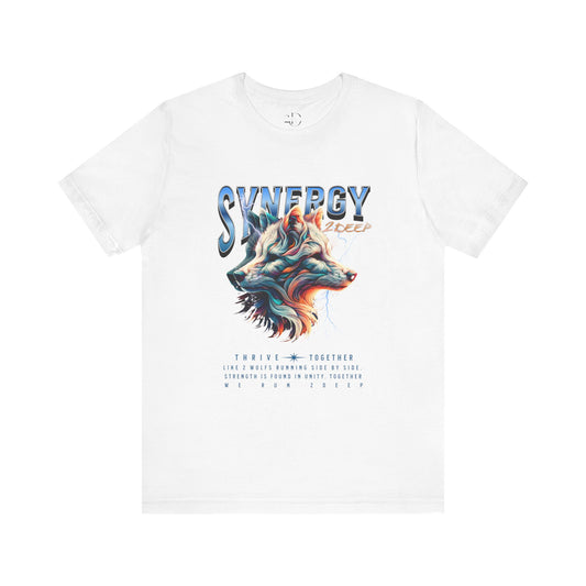 Wolf Synergy Tee (Animal Collection) white