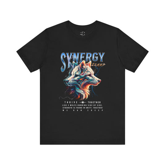 Wolf Synergy Tee (Animal Collection) Black