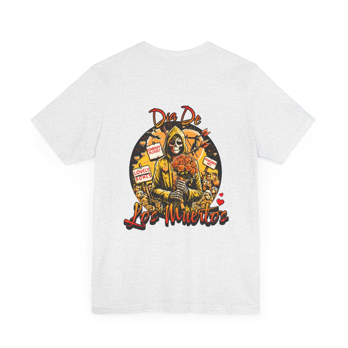 Dia de los Muertos Tee - Remembrance of Loved Ones (Religion Collection) Ash Grey