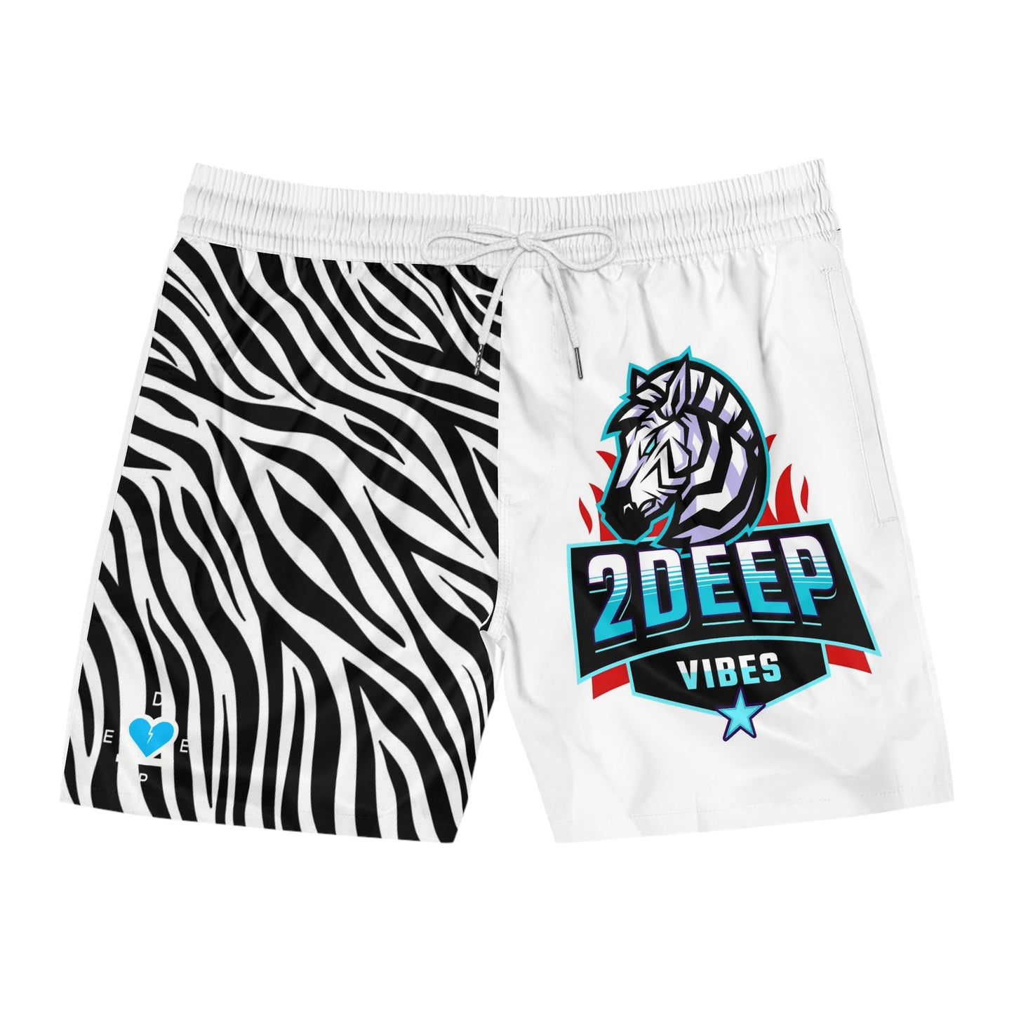 2Deep Swimming Trunks (Animal Collection) Zebra Print