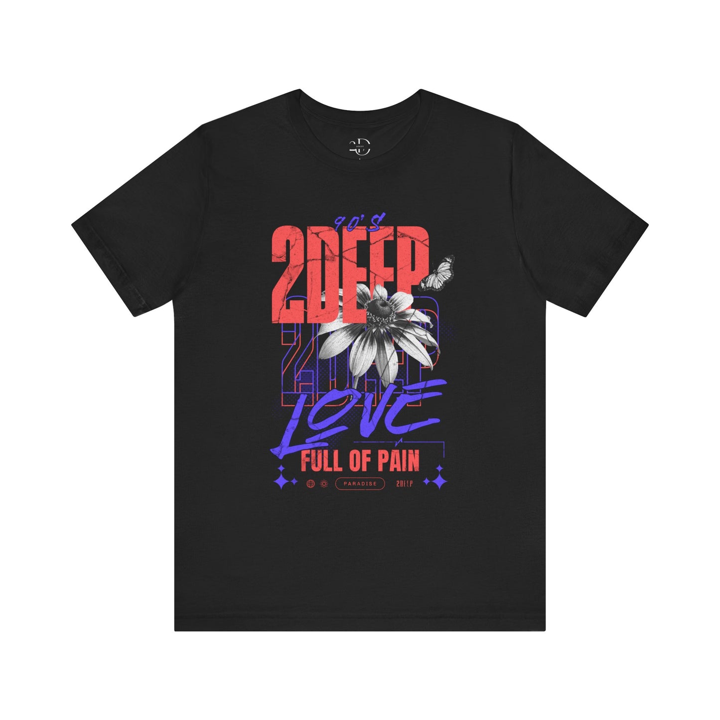 Flower Collection Tee - Time to Bloom and Let Go of the Past (Flower Collection) Black