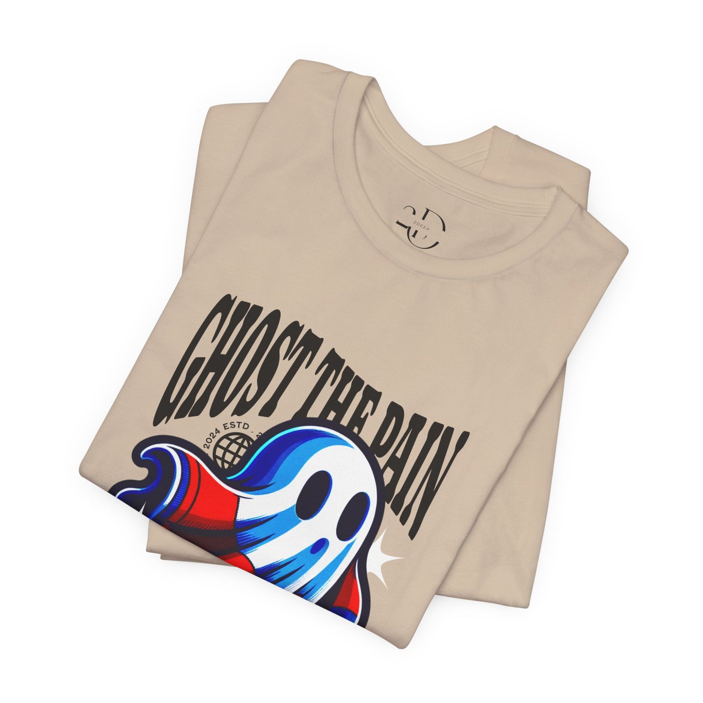 Ghost the Pain Tee - Leave the Pain Behind Halloween Collection) Tan