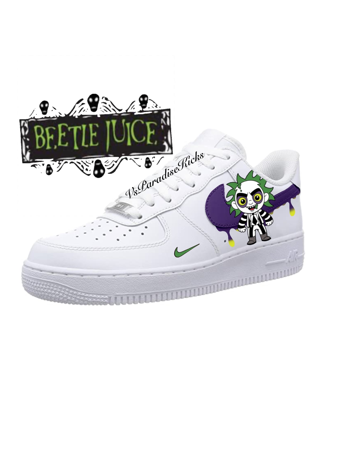 Beetle Juice Air Force 1 (Halloween Collection)