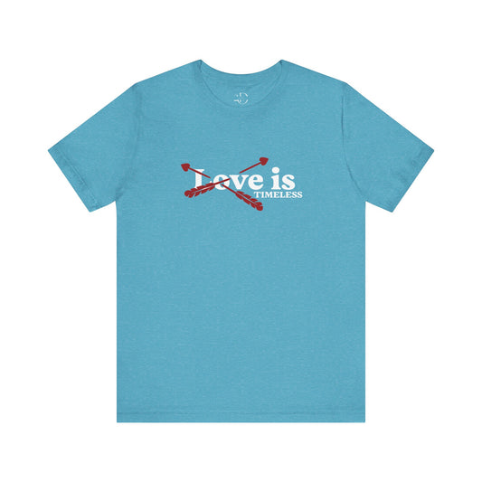 Love is Timeless Tee - Cupids Love (Love Collection) Heather Aqua