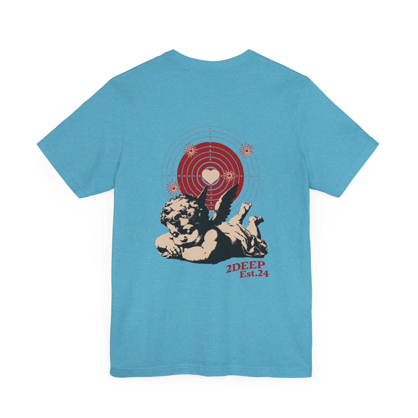 Love is Timeless Tee - Cupids Love (Love Collection) Heather Aqua