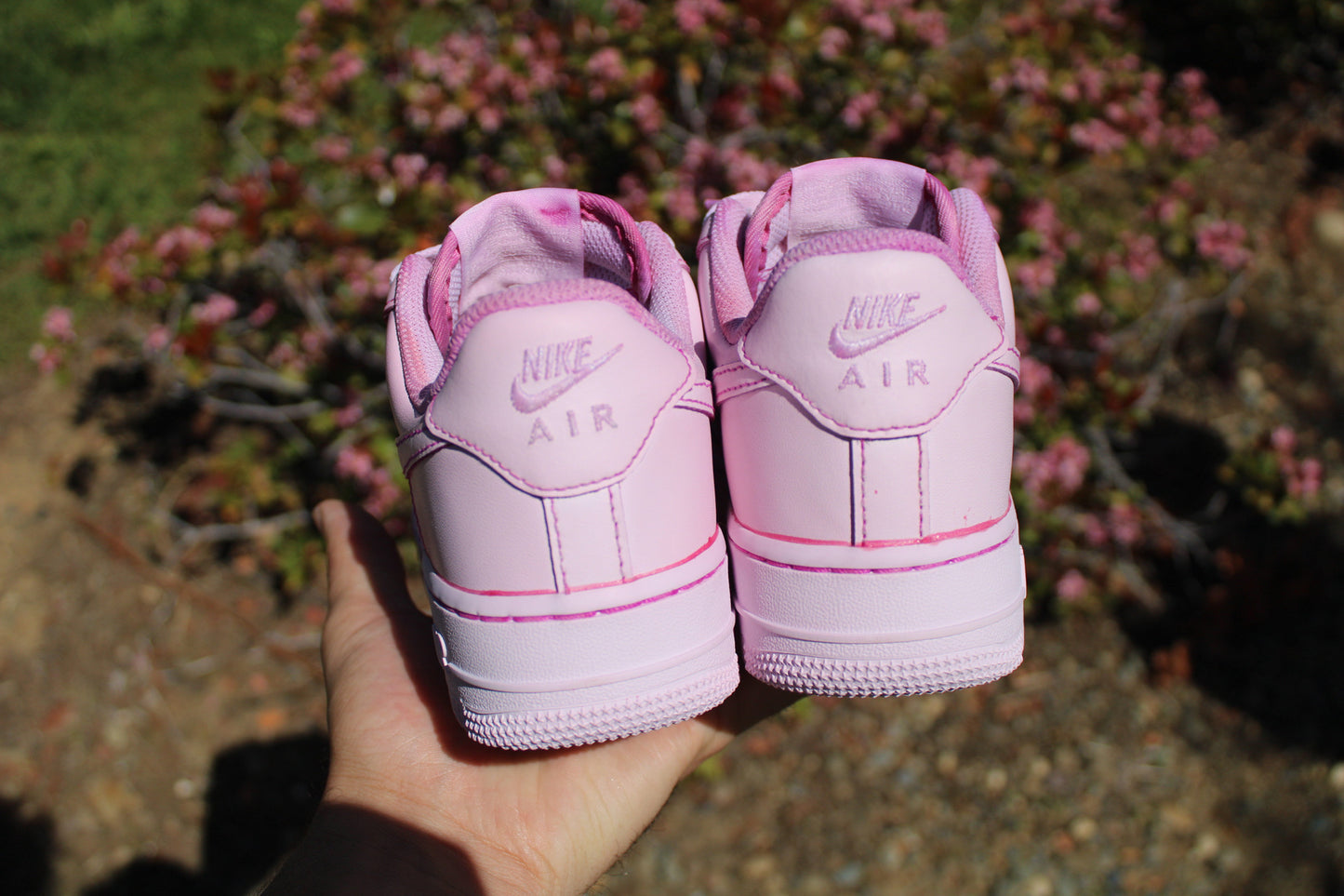 Pink "Rit Dye" Air Force 1