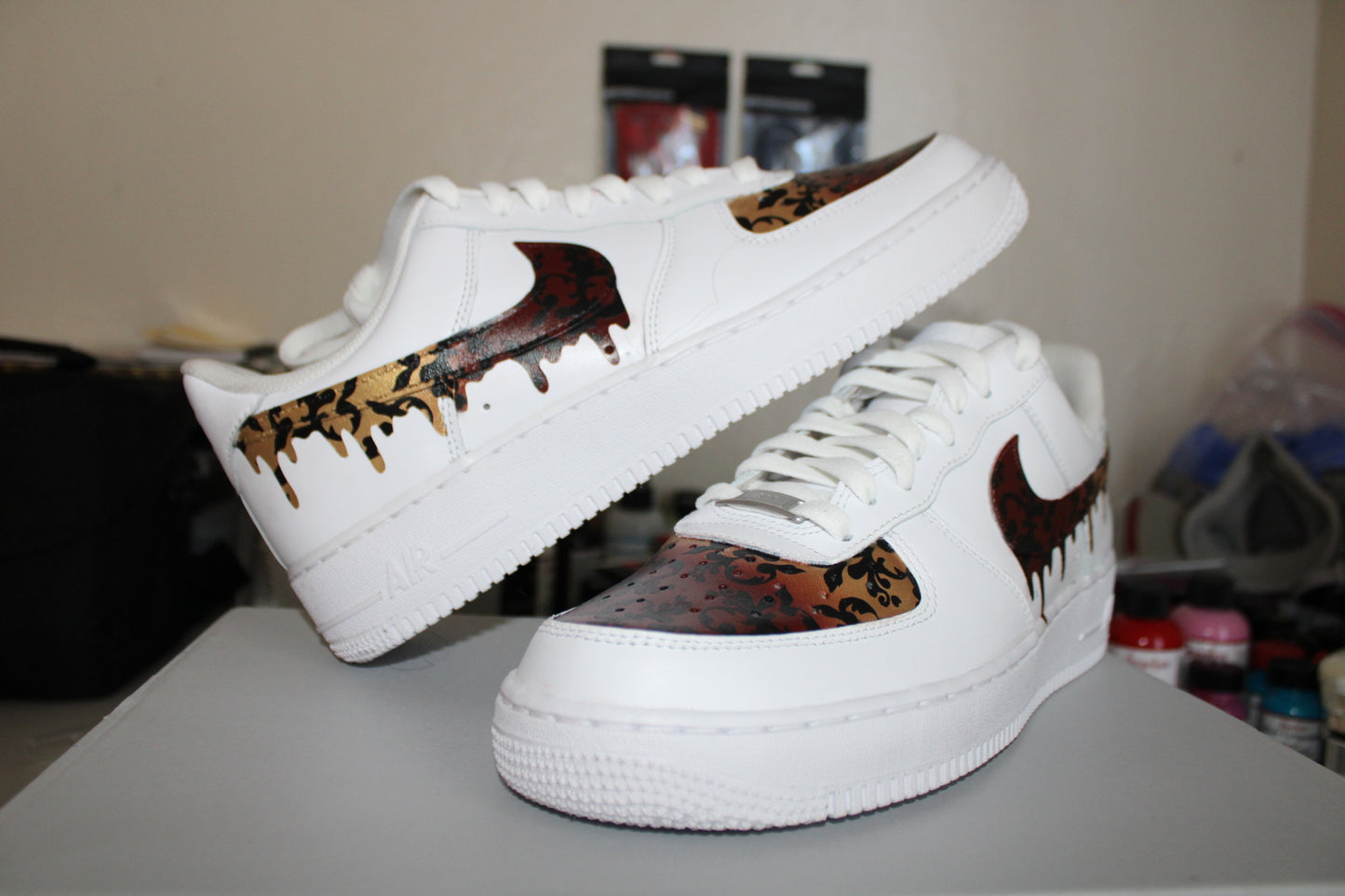 Victorian Faded Drip Air Force 1