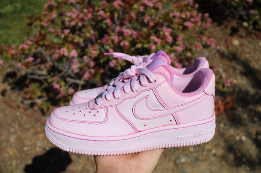 Pink "Rit Dye" Air Force 1