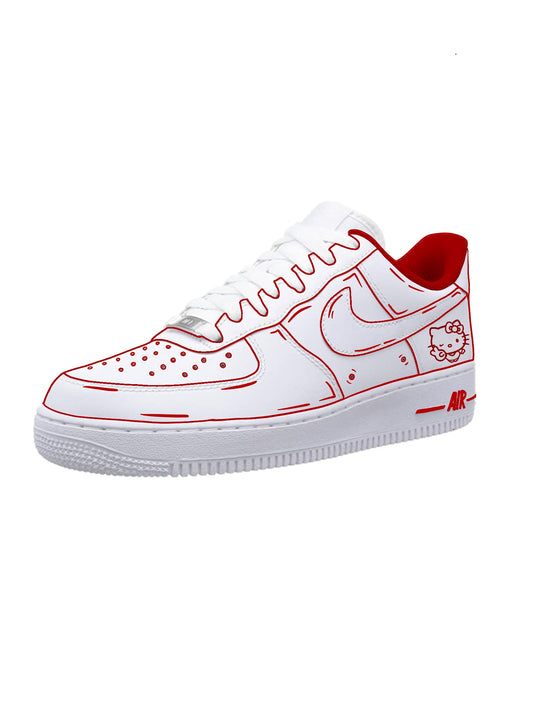 Red Trim Hello Kitty Air Force 1