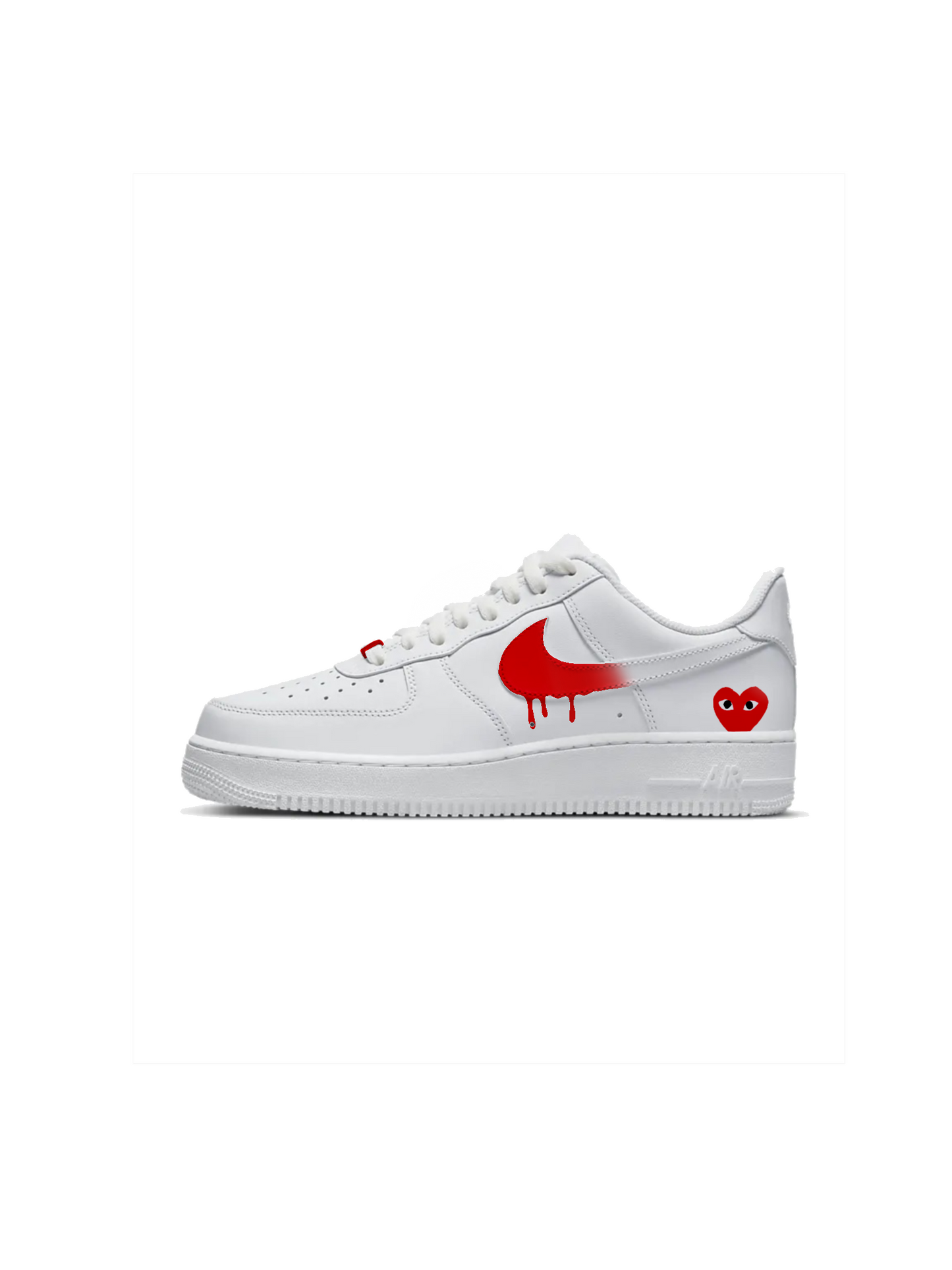 Red "Comme Des Garcone" Air Force 1