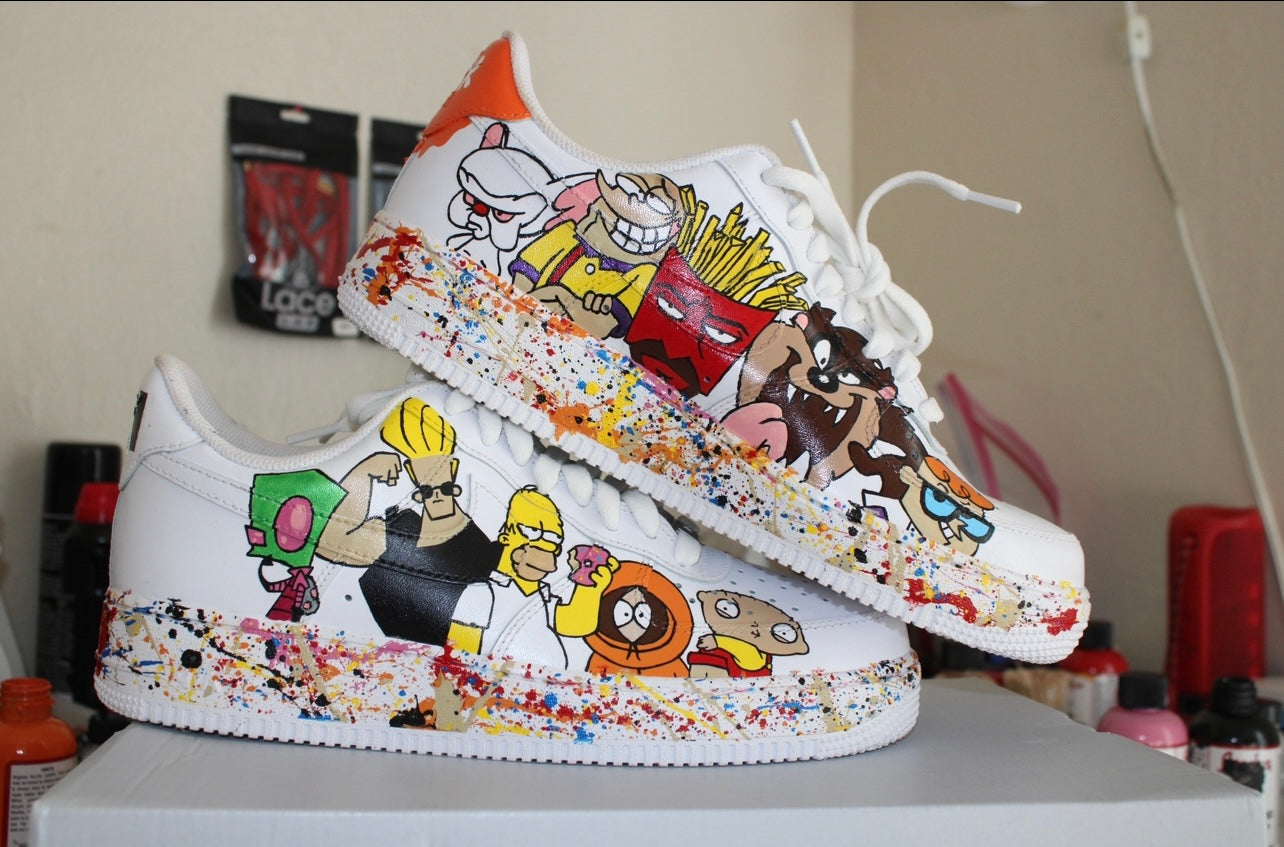 20 Cartoon Characters "Air Force 1" Crossover