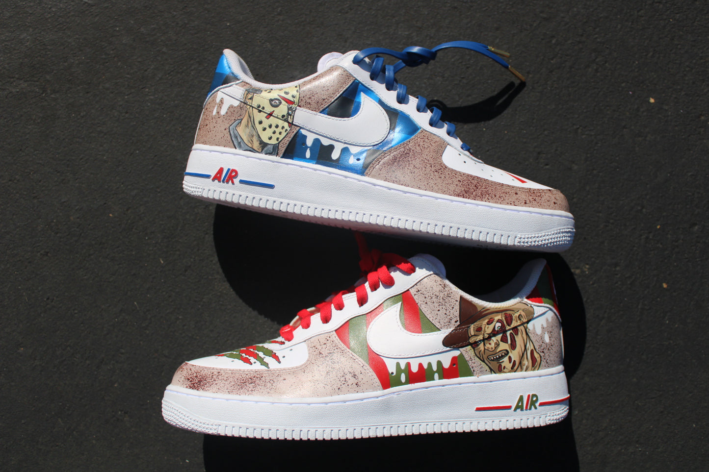 "Freddy vs Jason" Air Force 1 (Halloween Collection)