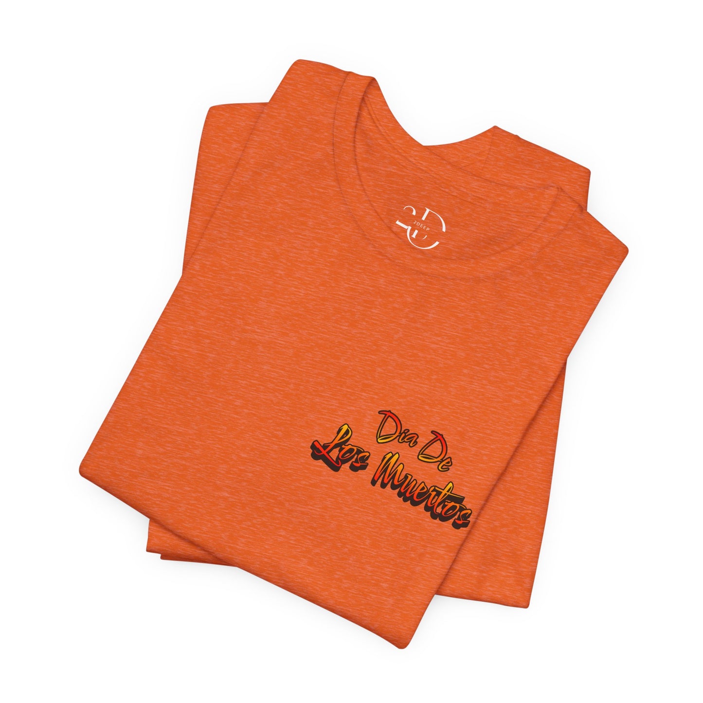 Dia de los Muertos Tee - Remembrance of Loved Ones (Religion Collection) Heather Orange