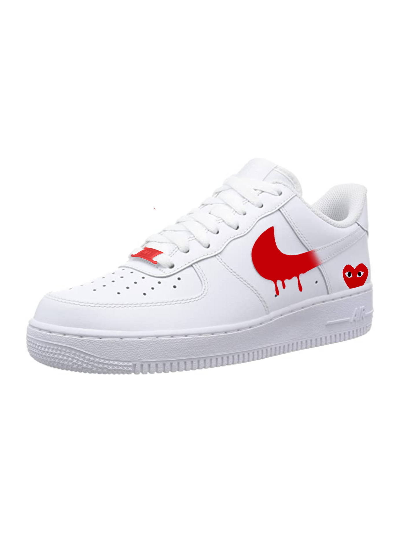 Red "Comme Des Garcone" Air Force 1