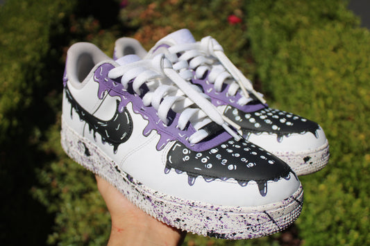 "Purple Drip Cartoon" Air Force 1