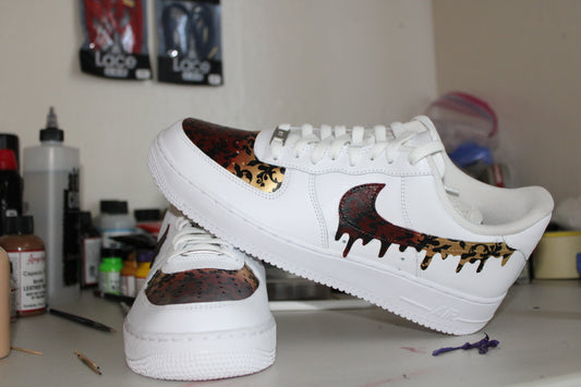 Victorian Faded Drip Air Force 1